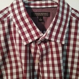 2 banana republic dress shirts